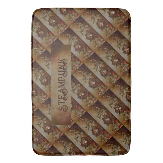 STEAMPUNK BADEMATTE (Vorderseite Vertikal)