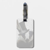 Steampunk Badger in Top Hat Gepäckanhänger (Rückseite vertikal)