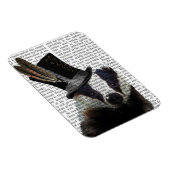 Steampunk Badger in Top Hat Magnet (Rechte Seite)
