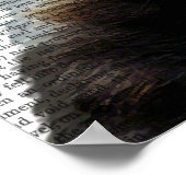 Steampunk Badger in Top Hat Poster (Ecke)