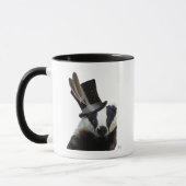 Steampunk Badger in Top Hat Tasse (Links)