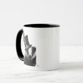 Steampunk Badger in Top Hat Tasse (Vorderseite Links)