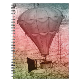 Steampunk-Ballon Sketch Hardcover Notebook Notizblock