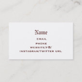 Steampunk Balloon Business oder Contact Cards Telefonnummerkarte (Rückseite)