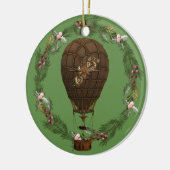 Steampunk Balloon & Wreath individuell einstellbar Keramik Ornament (Links)