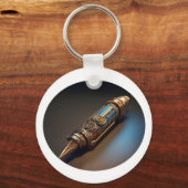 Steampunk Ballpoint Pen Schlüsselanhänger (Vorderseite)