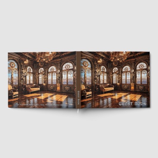 Steampunk Ballroom Elegant Retro Cool Gästebuch (Voll)