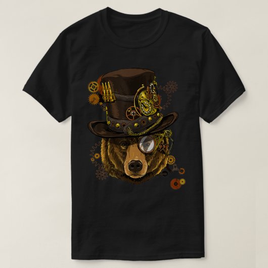Steampunk Bär Steampunk Liebhaber von Frauen und M T-Shirt (Design vorne)