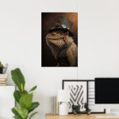 Steampunk Bartded Dragon Poster (Heimbüro)