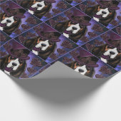 STEAMPUNK Basset Hound Geschenkpapier (Ecke)