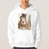 Steampunk Basset Hound Hoodie (Vorderseite)