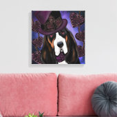 STEAMPUNK Basset Hound Leinwanddruck (Insitu (Wohnzimmer))