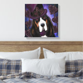 STEAMPUNK Basset Hound Leinwanddruck (Insitu (Schlafzimmer))