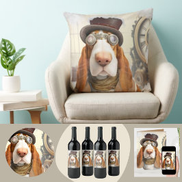 Steampunk Basset Hound Seidenpapier