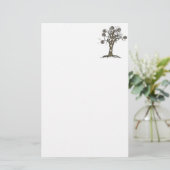 Steampunk-Baum Briefpapier (Stehend Vorderseite)