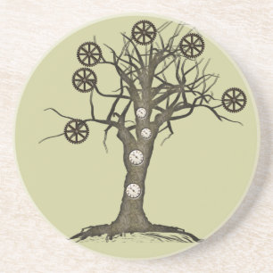 Steampunk-Baum Getränkeuntersetzer