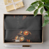 Steampunk-Beagle-Hundeporträt EM2L Decoupage Seidenpapier (Geschenk)