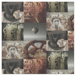 Steampunk-Bedrucktes Baumwollgewebe Stoff