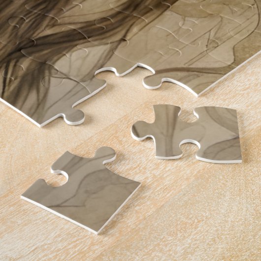 Steampunk Bee Insect Frau Puzzle (Seite)