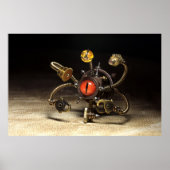 Steampunk Beholder Robot Poster (Vorne)