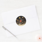 Steampunk Beholder Robot Runder Aufkleber (Umschlag)