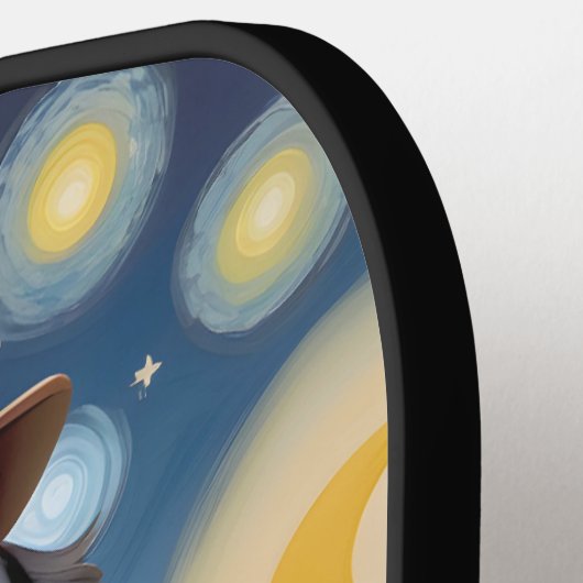 Steampunk Bernese Mountain Dog Pickleball Schläger (Linke Seite)