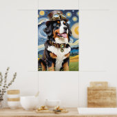 Steampunk Bernese Mountain Dog Poster (Küche)