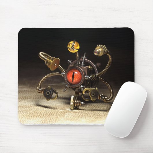 Steampunk Beschauer-Roboter durch Künstler Daniel Mousepad (Mit Mouse)