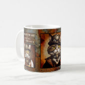 Steampunk Best Cat Vater je Kaffeetasse (Vorderseite Links)