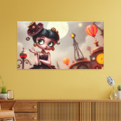Steampunk Betty 2 Leinwanddruck (Insitu (Wohnzimmer))