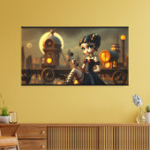 Steampunk Betty Leinwanddruck (Insitu (Wohnzimmer))