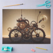 Steampunk Bicycle with Gears Seidenpapier (Basteln)