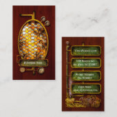 Steampunk - Bienenhaus - der Bienenstock Visitenkarte (Vorne/Hinten)