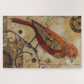 Steampunk Bird Art Schwierigkeit Puzzle (Horizontal)