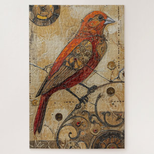 Steampunk Bird Art Schwierigkeit Puzzle