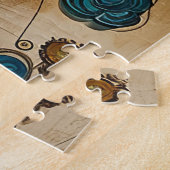 Steampunk Bird Art Schwierigkeit Puzzle (Seite)