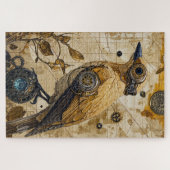 Steampunk Bird Art Schwierigkeit Puzzle (Horizontal)