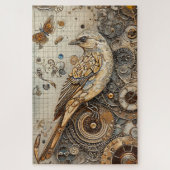 Steampunk Bird Art Schwierigkeit Puzzle (Vertikal)
