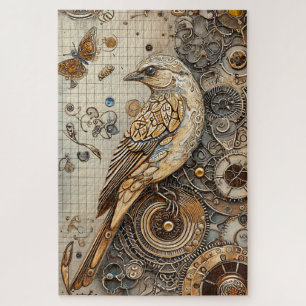 Steampunk Bird Art Schwierigkeit Puzzle
