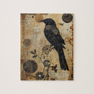 Steampunk Bird Art Small Puzzle