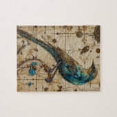 Steampunk Bird Art Small Puzzle (Horizontal)