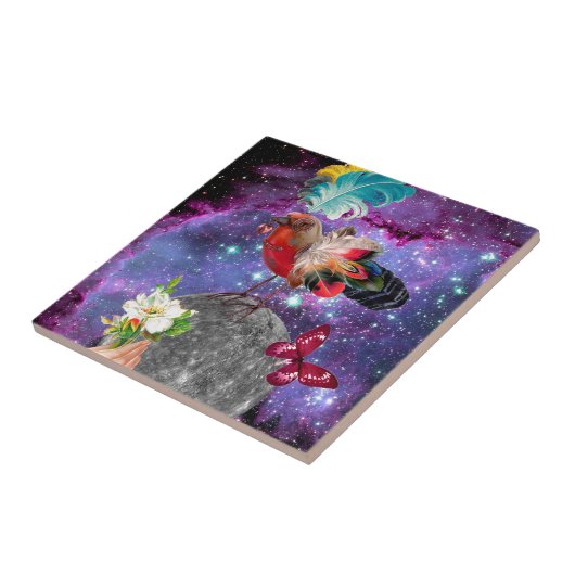 Steampunk Bird Fliese (Seite)