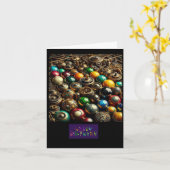 STEAMPUNK BIRTHDAY Grußkarte Karte (Gelbe Blume)