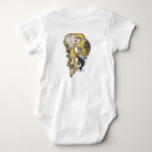 Steampunk Birthday Letter B Baby Strampler (Rückseite)