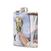 Steampunk Birthday Letter B Flachmann (Links)