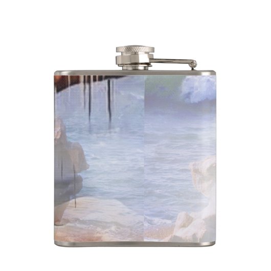 Steampunk Birthday Letter B Flachmann (Rückseite)