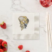 Steampunk Birthday Letter B Serviette (Beispiel)