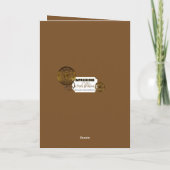 Steampunk Birthday Vater Metal Gears Guitar Karte (Rückseite)