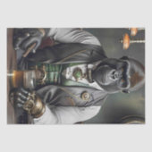 Steampunk Black Gorilla Seidenpapier (Vorderseite)