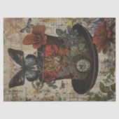 Steampunk Black Hat Decoupage Seidenpapier (Vorderseite)